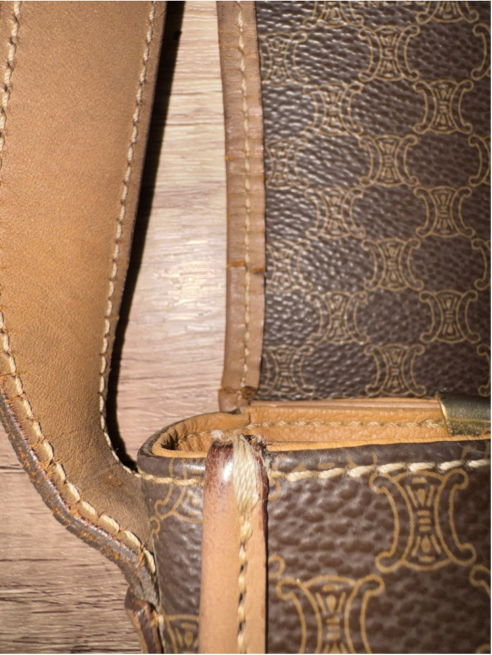 Vintage Céline Macadam Crossbody Bag Quiet Luxury Minimalist Classic Old Money - Picture 14 of 16